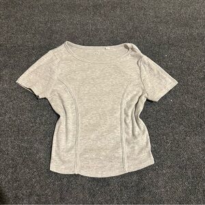 PacSun Basics Women's Gray Top Cropped Short Sleeve Size XS